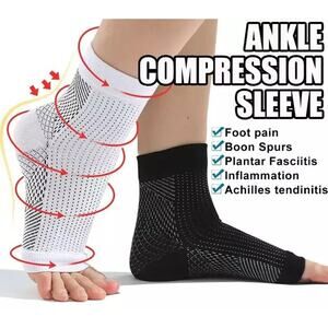 white Compression Socks Sooth Relieve NWT size Large White